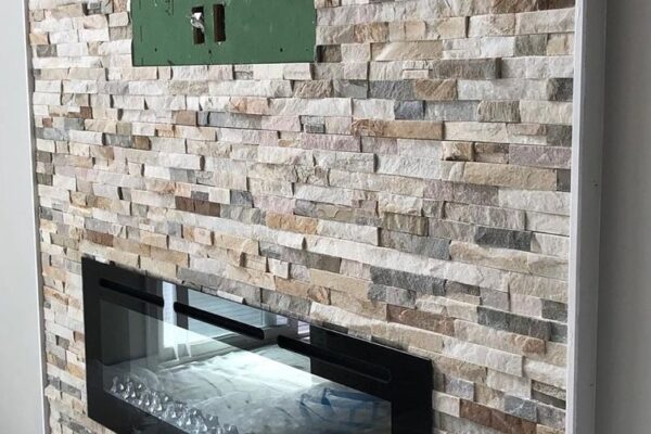 Fireplace- Beachwalk Ledger Stone